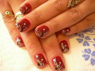 bordó ezüst  csillámmal