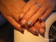 csillámos virággal