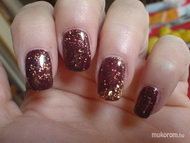 egyszerű őszi csillámos