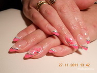 Zselé töltés saját körömre akrillal