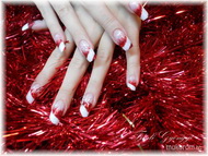 Zselé töltés akril díszítéssel