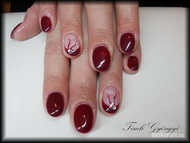 Zselé töltés zselés díszítéssel