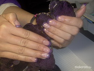 Lila csillámos téli hangulatban