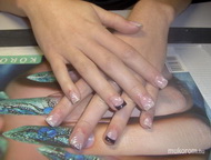 Csillis akrilos mini körmök