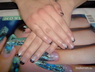 Gel lac akril mintával