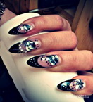 Best Nails - Fekete fehér akril