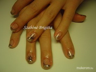 zselés köröm akril díszítés
