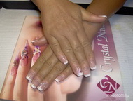 Francia káh akril virággal