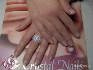 Gel Lac francia Milky Diamond véggel