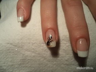 fracia gél lakk csillámmal matricával