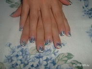 zselé kis kékes csillámmal