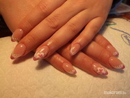 Francia rózsaszín zselével virággal