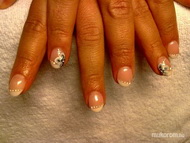 Egy mozdulat virág ferde francián