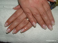 csillámos akrildíszítés