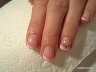 gél rozsaszin csíkkal kövel közelebb