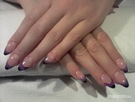 lila fekete francia vég díszitve 2