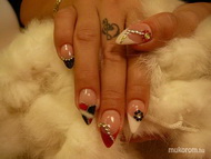 Best Nails - fekete fehér piros