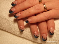 Kék pezsgő zselés