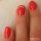 Piros köves gél lakkozás