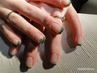 Zöld csillámos Emesének