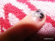 Saját köröm erősítés csipkével