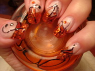 Best Nails - Zselé porcelánnal diszitve