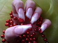 Karácsonyi körmöm,-még díszítés nélkül