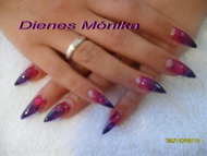 színes zselé kagylólappal