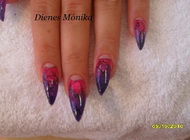 színes zselé kagylólappal