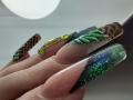 mukorom.hu - Green nail art