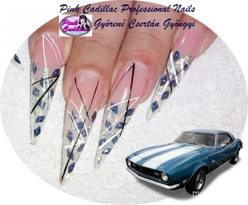 Gyöngyi Györené Csertán - Blue nail art - 2020-10-03 19:57