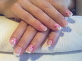 pink blossom nails