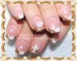 Gold Franch Nails