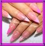 Pink french nails