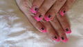 Pink playboy nails