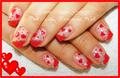 Valentine nails