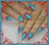 Blue nail