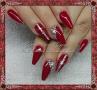 Red diamond nail