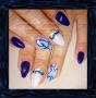 Blue nail