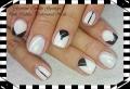 Black and white nail