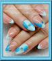 Blue nail