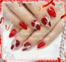 Red nail art