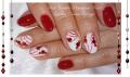 Red nail art