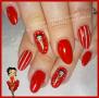 Betty Boop nail art