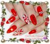 Red nail art