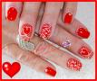 Valentines Day nail art