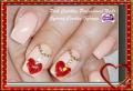 Valentines day nail art