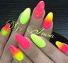 pink neon ombre