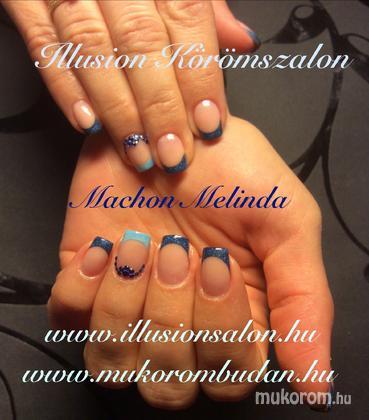Machon Melinda (Illusion Körömszalon) - Kék francia - 2015-01-21 21:52