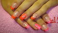 Neon narancs és pink